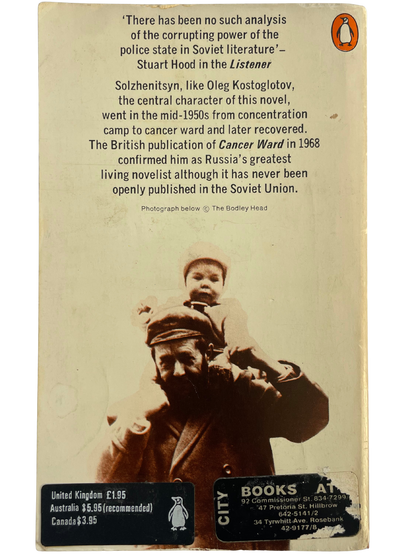 CANCER WARD by ALEKSANDR SOLZHENITSYN