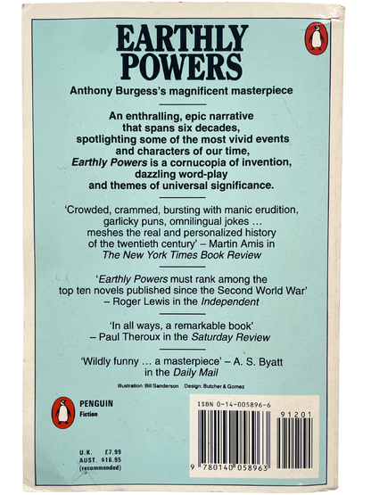 EARTHLY POWERS by ANTHONY BURGESS