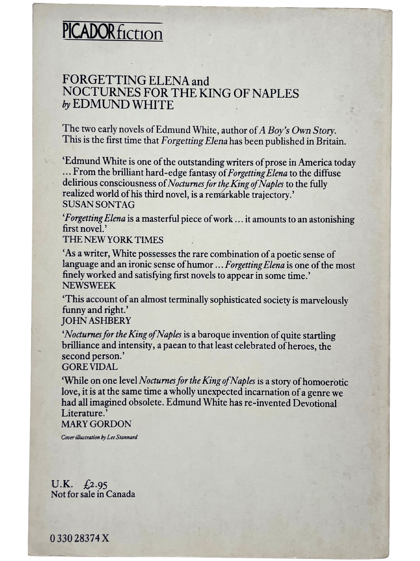 FORGETTING ELENA & NOCTURNES FOR KING OF NAPLES by EDMUND WHITE