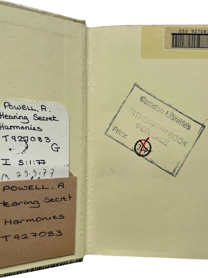 HEARING SECRET HARMONIES by ANTHONY POWELL