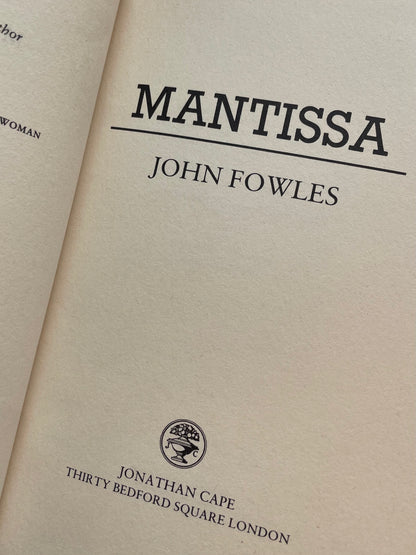 MANTISSA by JOHN FOWLES