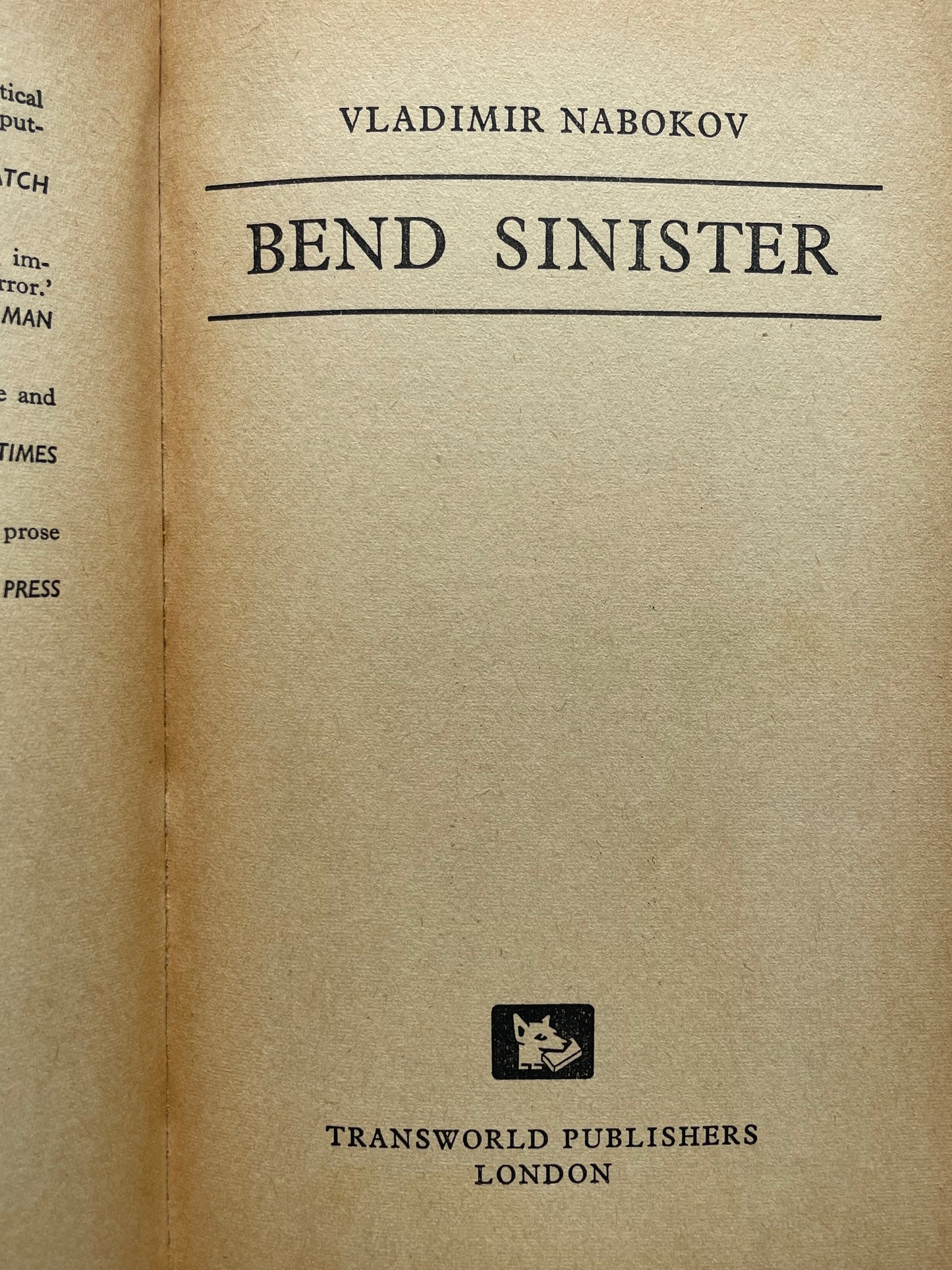 BEND SINISTER