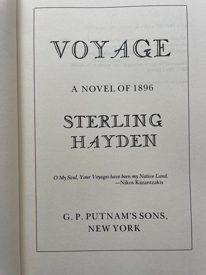 VOYAGE by STERLING HAYDEN
