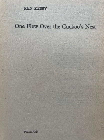 ONE FLEW OVER THE CUCKOO'S NEST by KEN KESEY