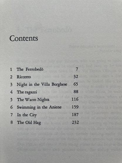 THE RAGAZZI by PIER PAOLO PASOLINI