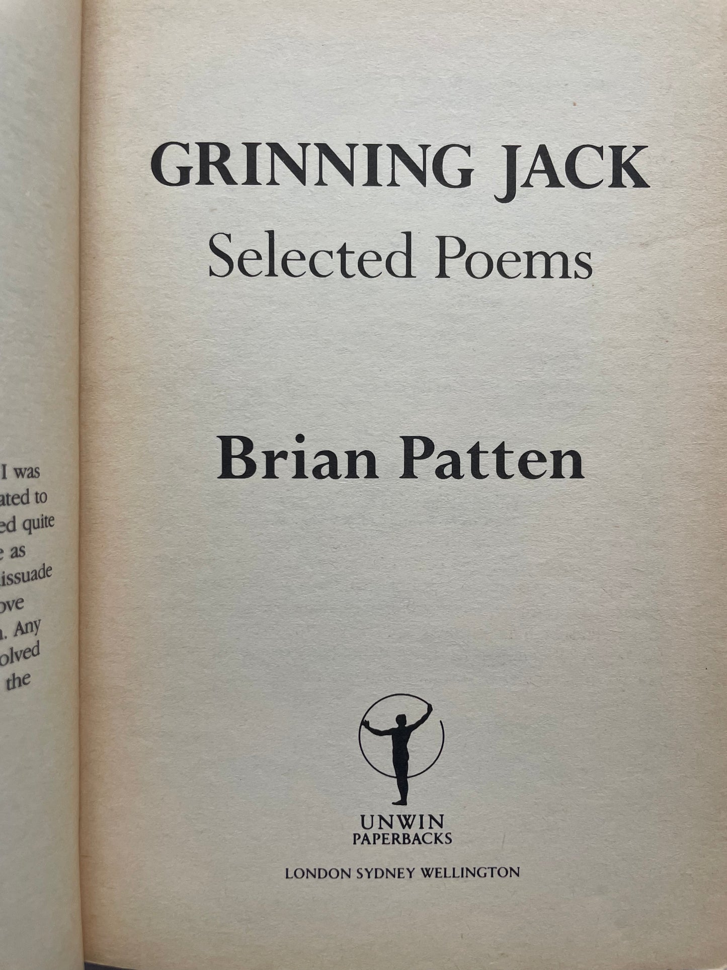 GRINNING JACK by BRIAN PATTEN