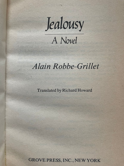 JEALOUSY by ALAIN ROBBE-GRILLET
