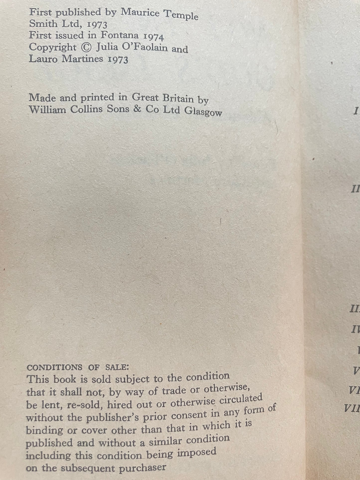 NOT IN GOD'S IMAGE edited by JULIAN O'FAOLAIN & LAURO MARTINES