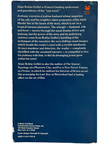JEALOUSY by ALAIN ROBBE-GRILLET