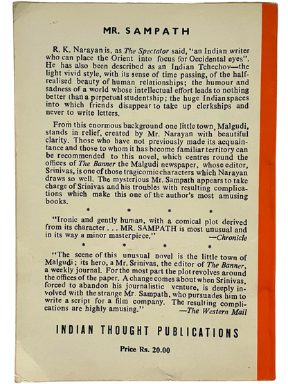 MR. SAMPATH by R.K. NARAYAN