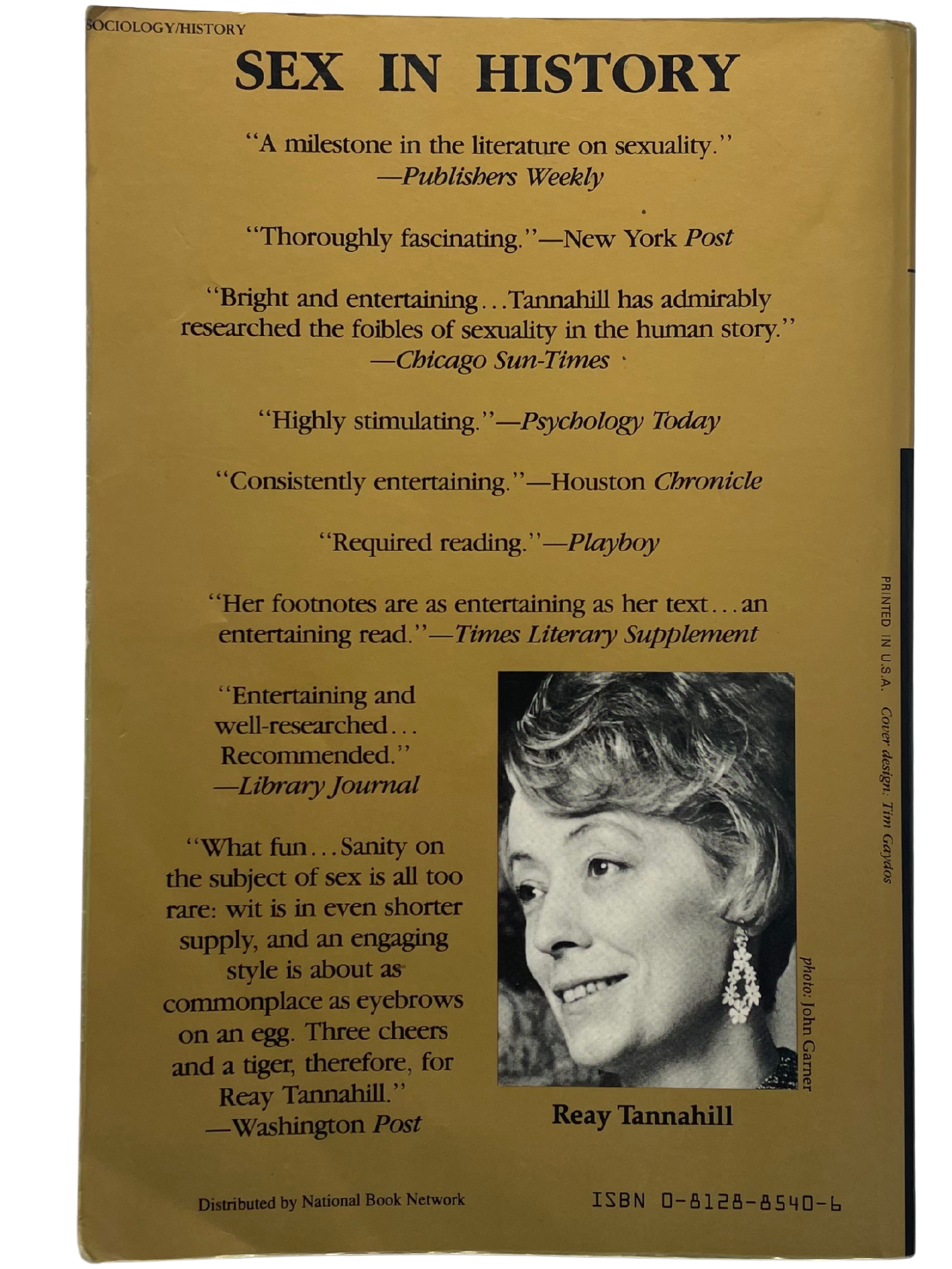 SEX IN HISTORY by REAY TANNAHILLL