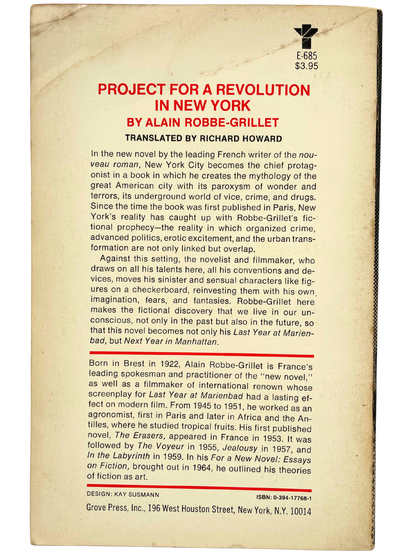 PROJECT FOR A REVOLUTION IN NEW YORK