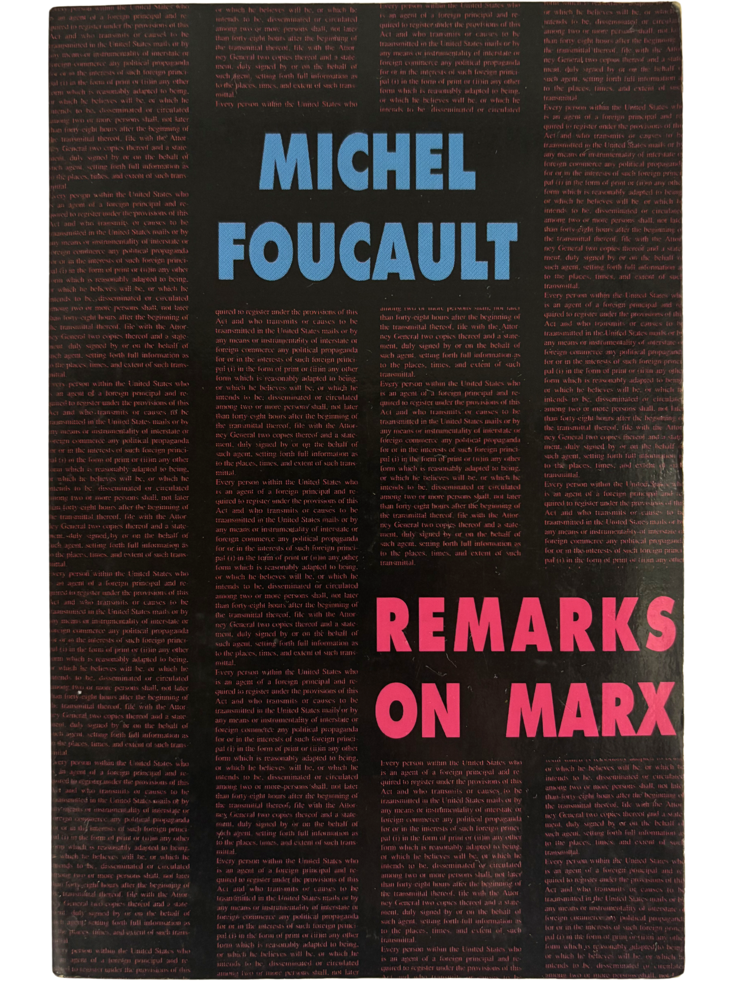 REMARKS ON MARX