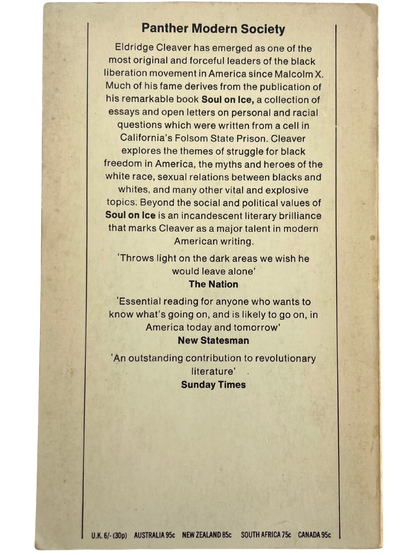 SOUL ON ICE by ELDRIDGE CLEAVER