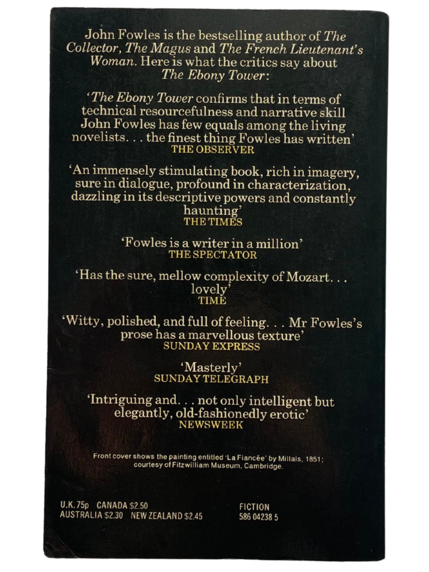 THE EBONY TOWER by JOHN FOWLES